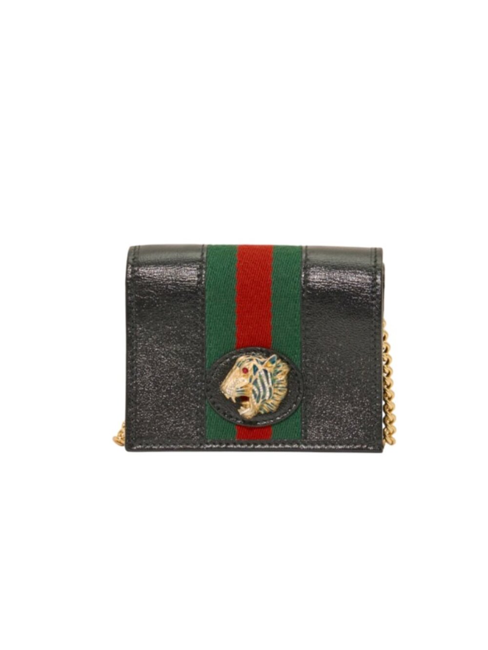 Gucci Rajah Black Leather Wallet